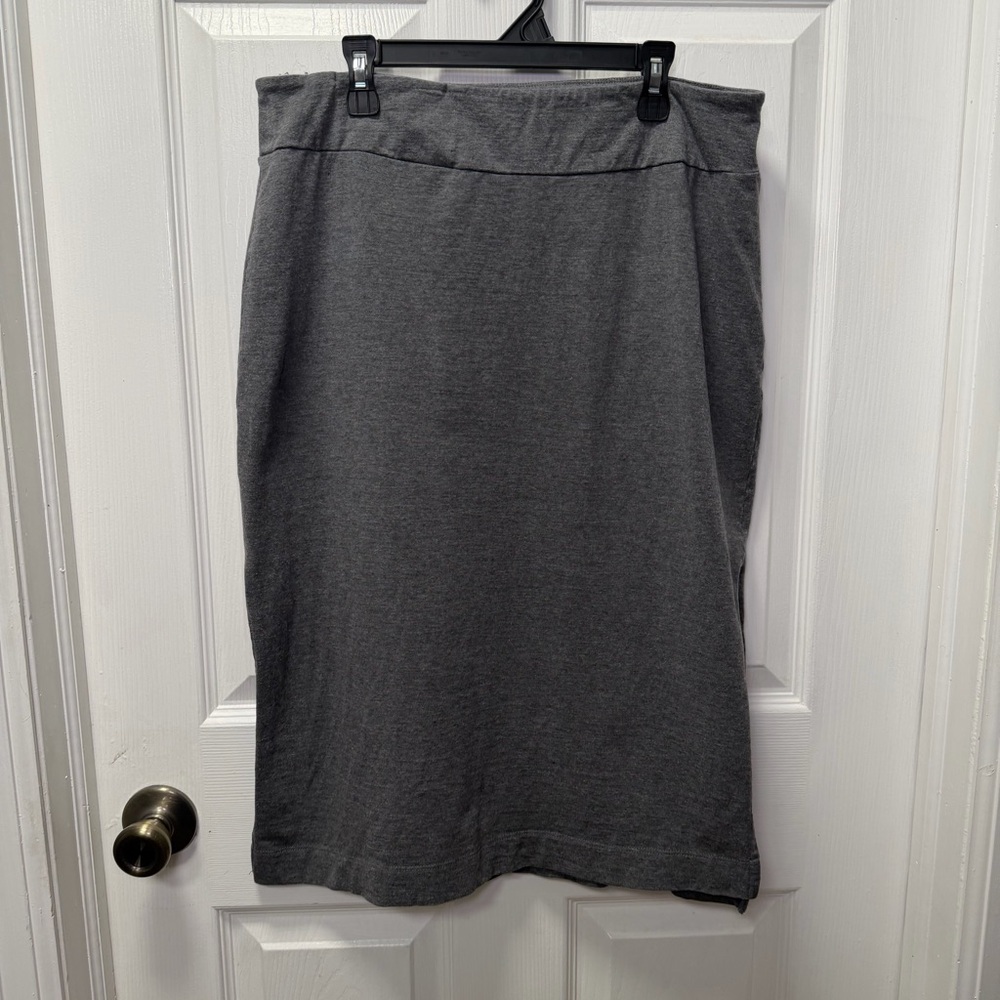 Toad&Co Samba Paseo Midi Skirt, Medium, Gray, Pull-On